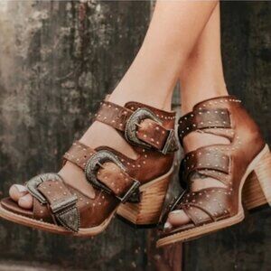 FREEBIRD BY STEVEN VIOLET BOOTIE SANDAL SIZE 6